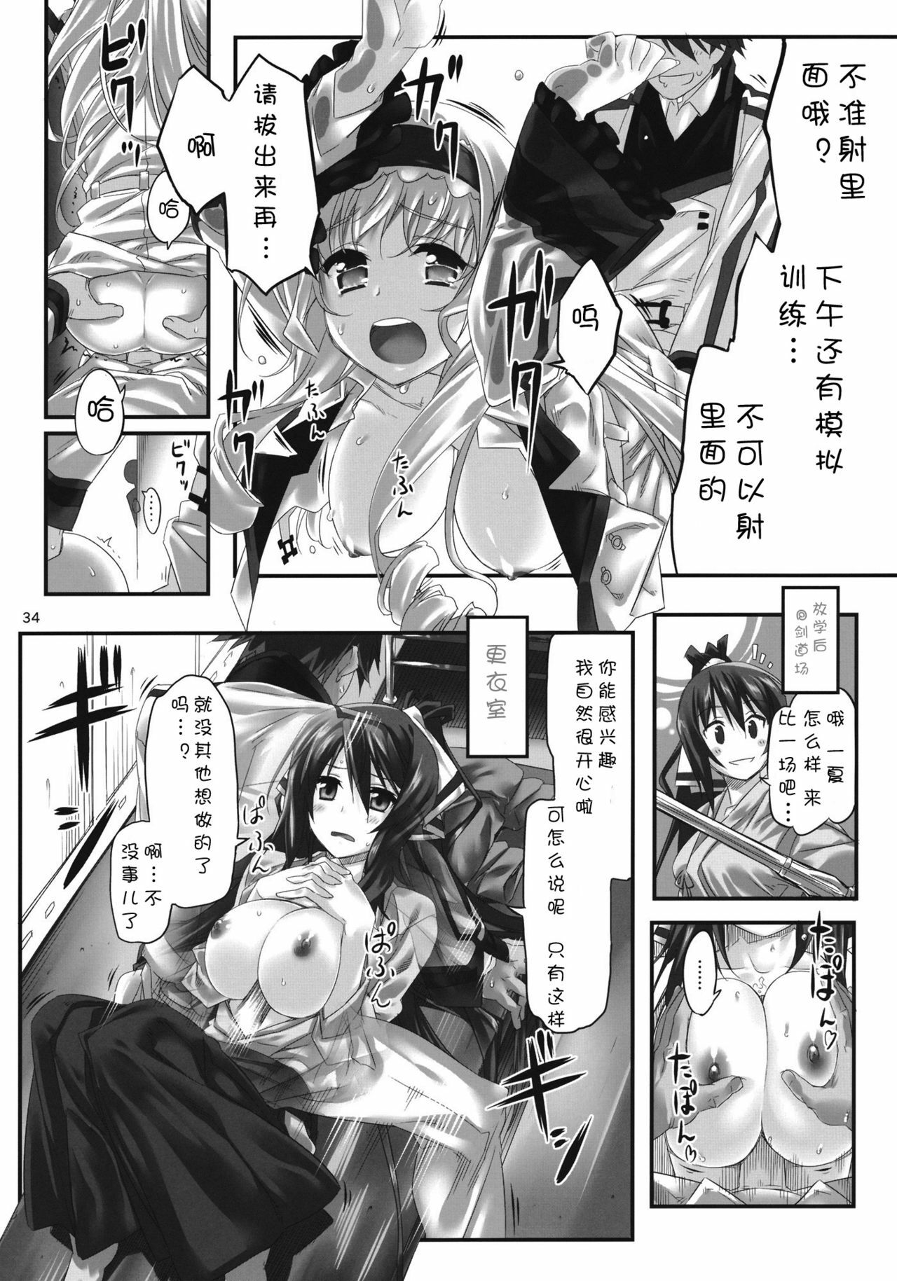 (C80) [Himura Nyuugyou (Himura Kiseki)] Yuuzai Shouko Bukken Sangou (IS ) [Chinese] [修正液汉化组] page 33 full