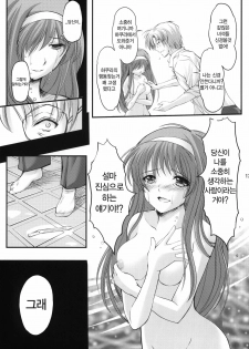 (C80) [HIGH RISK REVOLUTION (Aizawa Hiroshi)] Shiori Dai-Juuhachi-Shou Koigokoro, Shoushin (Tokimeki Memorial) [Korean] [Team HA-NU] - page 12