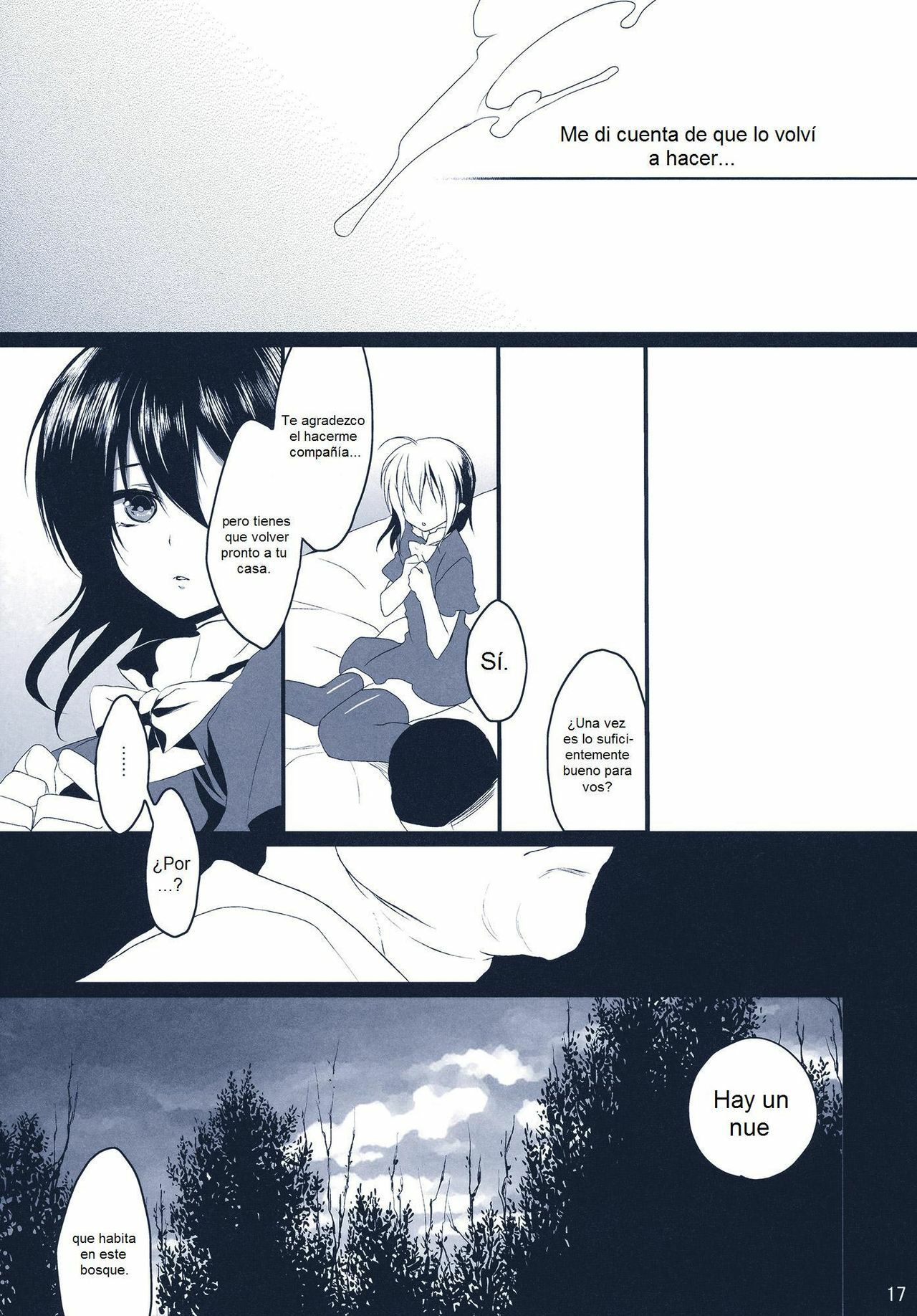 (C78) [super:nova (Yukimachi Tounosuke)] Na Mo Naki Tori | El ave sin nombre en el bosque del dolor (Touhou Project) [Spanish] page 16 full