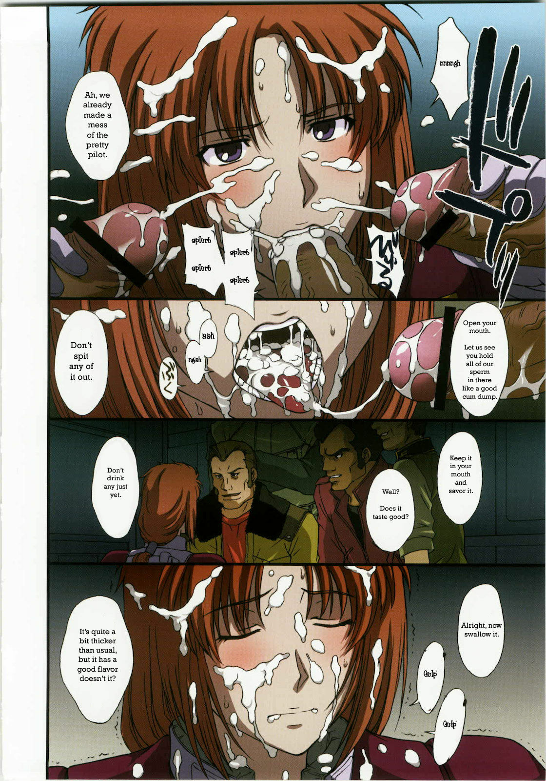 (C79) [Secret Society M (Kitahara Aki)] Kamotsusen no Kousyuu Benjo | A Warship's Public Toilet (Gundam Unicorn) [English] {Tsuine} page 6 full