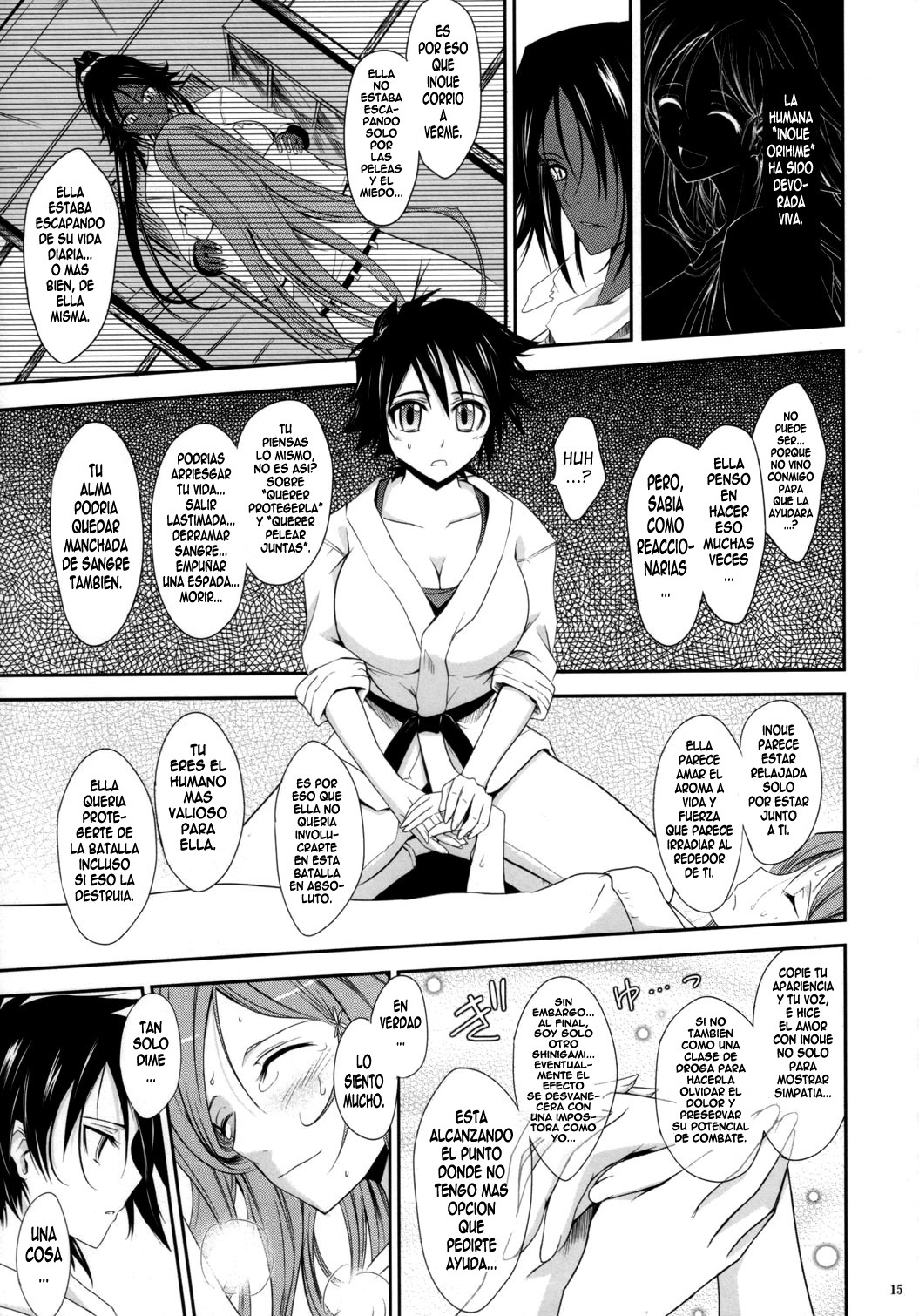 (C72) [Garyuh-Chitai (TANA)] Aki-Akane Zenpen (Bleach) [Spanish] [ElMoeDela8] page 14 full