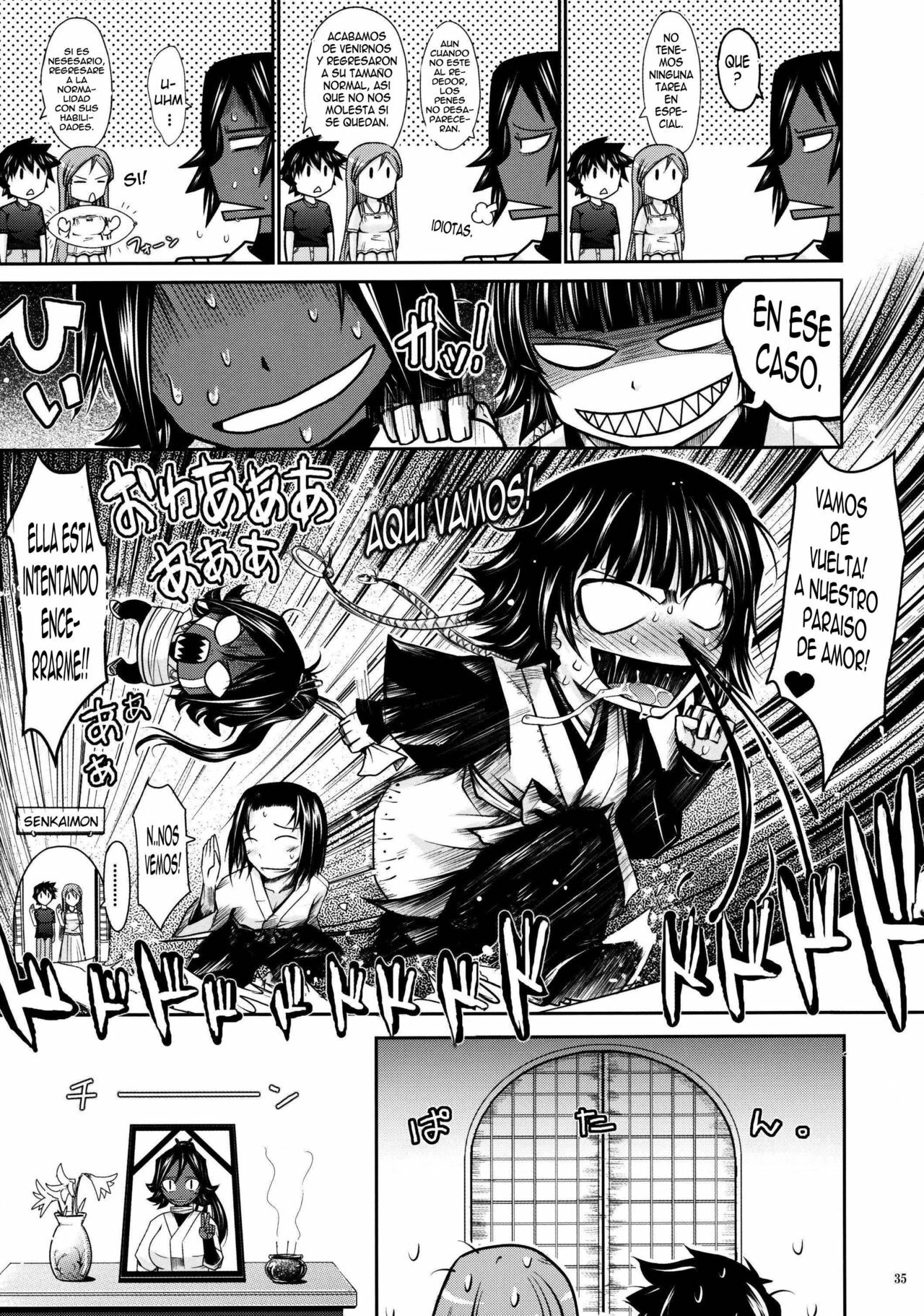 (C76) [Garyuh-Chitai (TANA)] Aki-Akane -Kouhen II- | Aki-Akane -Secuela 2- (Bleach) [Spanish] [El Moe de la 8] page 34 full