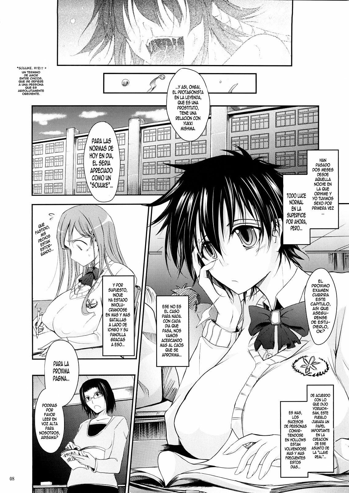 (C73) [Garyuh-Chitai (TANA)] Aki-Akane Chuuhen (Bleach) [Spanish] [ElMoeDela8] page 7 full