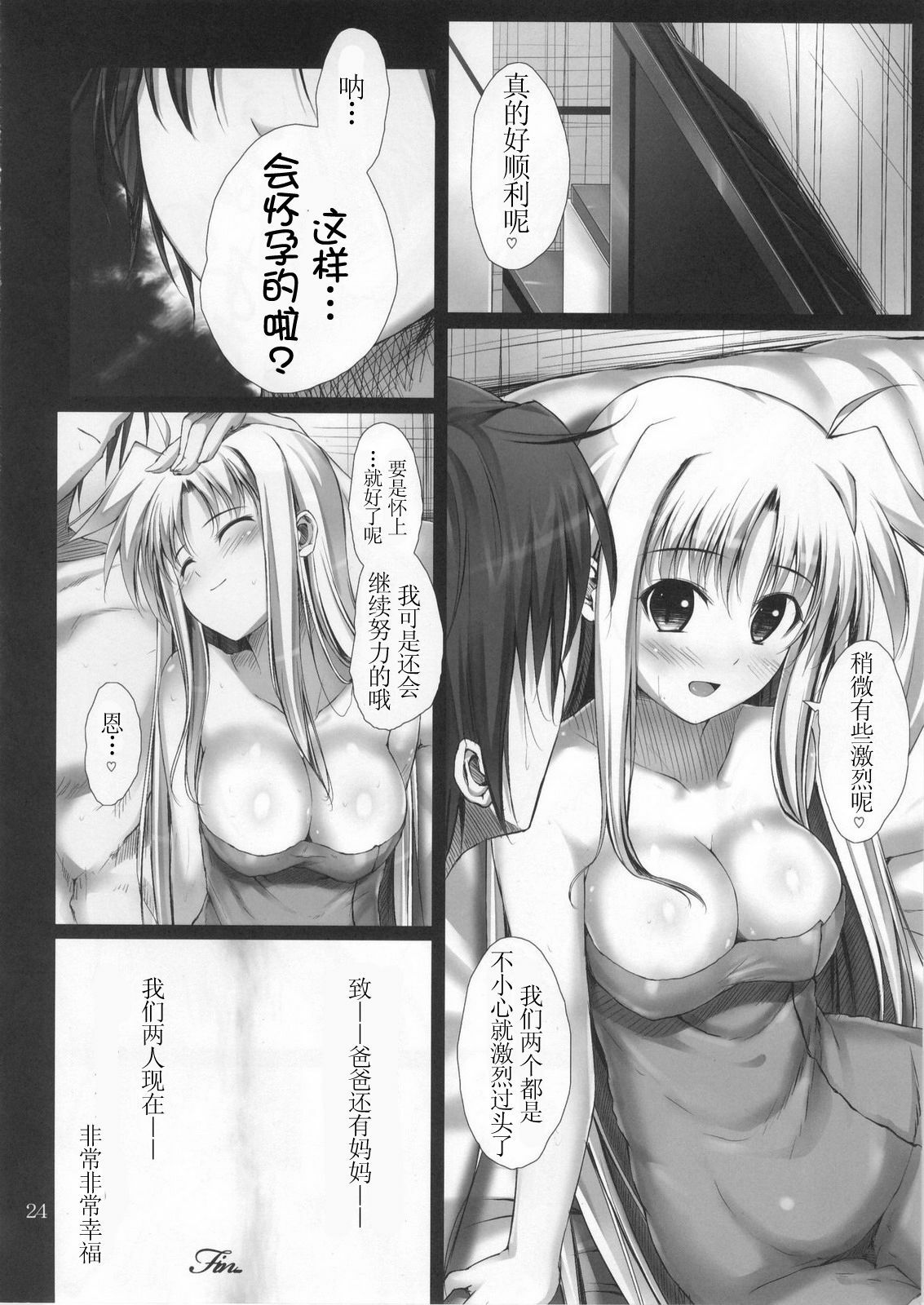 (C80) [IV VA SHIN (Mikuni Mizuki)] Home Sweet Home ～ Fate hen ～ (Mahou Shoujo Lyrical Nanoha) [Chinese] 【萌舞の里组汉化】 page 24 full