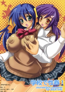 (C75) [Otomekibun (Sansyoku Amido.)] Gakkou de Seishun! -Kouhai mo Issho- [Chinese]