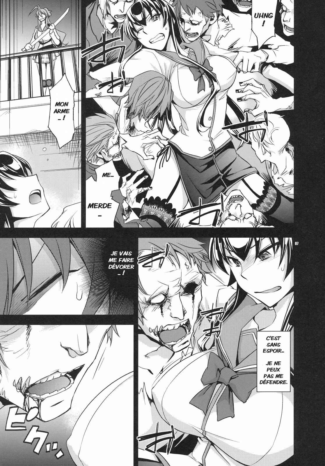 (C79) [Crazy9 (Ichitaka)] RAPE OF THE DEAD (HIGHSCHOOL OF THE DEAD) [French] [Jiaker] page 6 full