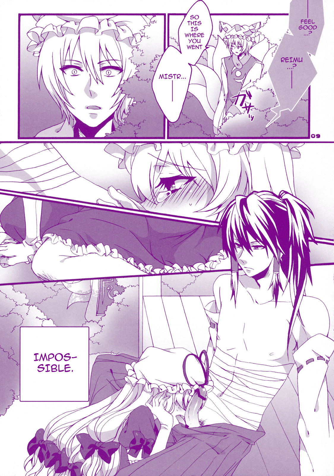 (Reitaisai 8) [Aimaimoko (Moko)] Prince Tenko wa Hatsujouki (Touhou Project) [English] [darknight] page 9 full