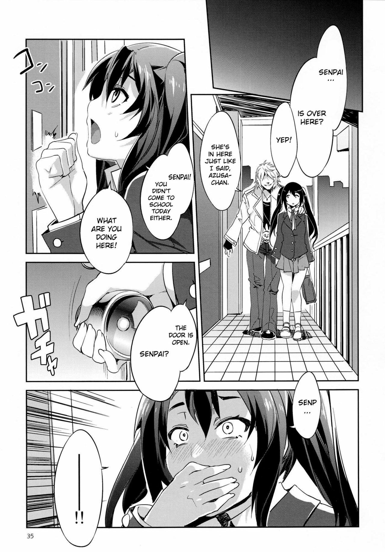 (C81) [Alice no Takarabako (Mizuryu Kei)] Choroi-Onna!! (K-ON!) [English] {doujin-moe.us} page 34 full