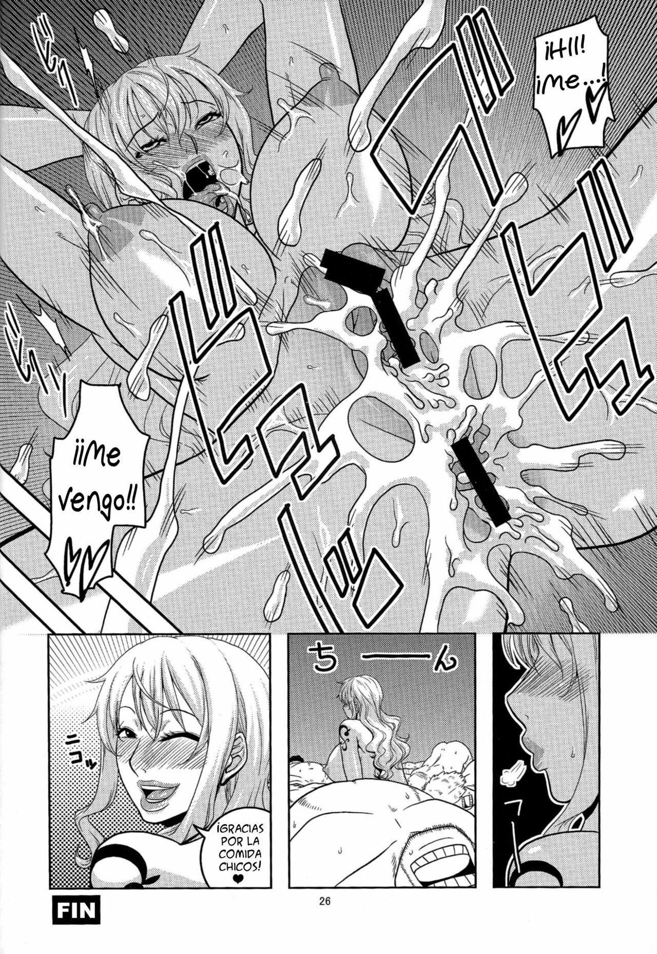 (C81) [ACID-HEAD (Murata.)] Nami no Ura Koukai Nisshi 6 (One Piece) [Spanish] [Biblioteca Hentai] page 27 full