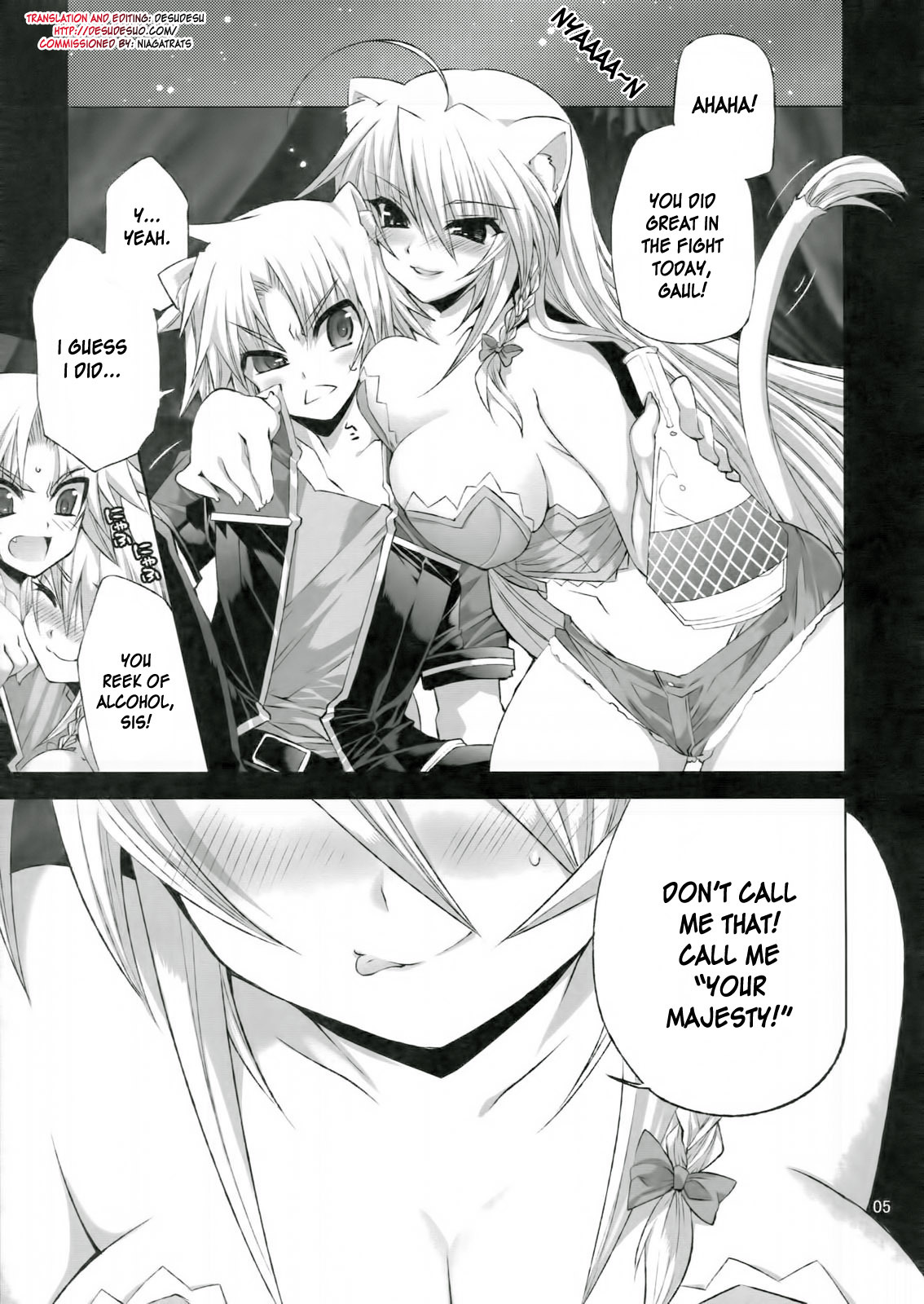 (COMIC1☆5) [FANTASY WIND (Minazuki Satoshi, Shinano Yura)] CATDAYS (DOG DAYS) [English] [desudesu] page 4 full