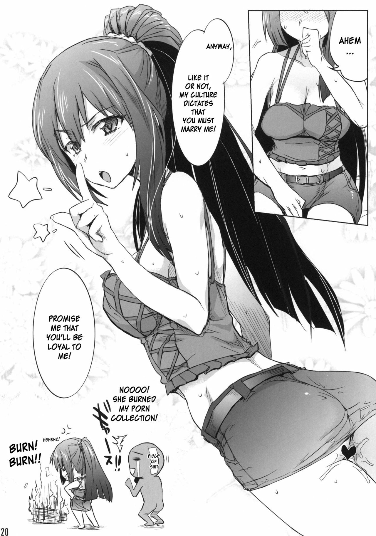 (SC52) [RIBI Dou (Higata Akatsuki)] Kusomushi Yobawari Sarenagara H Suru Hon. | A Book About Having Sex While Being Called A Piece of Shit. (Kore wa Zombie Desu ka?) [English] [desudesu] page 19 full