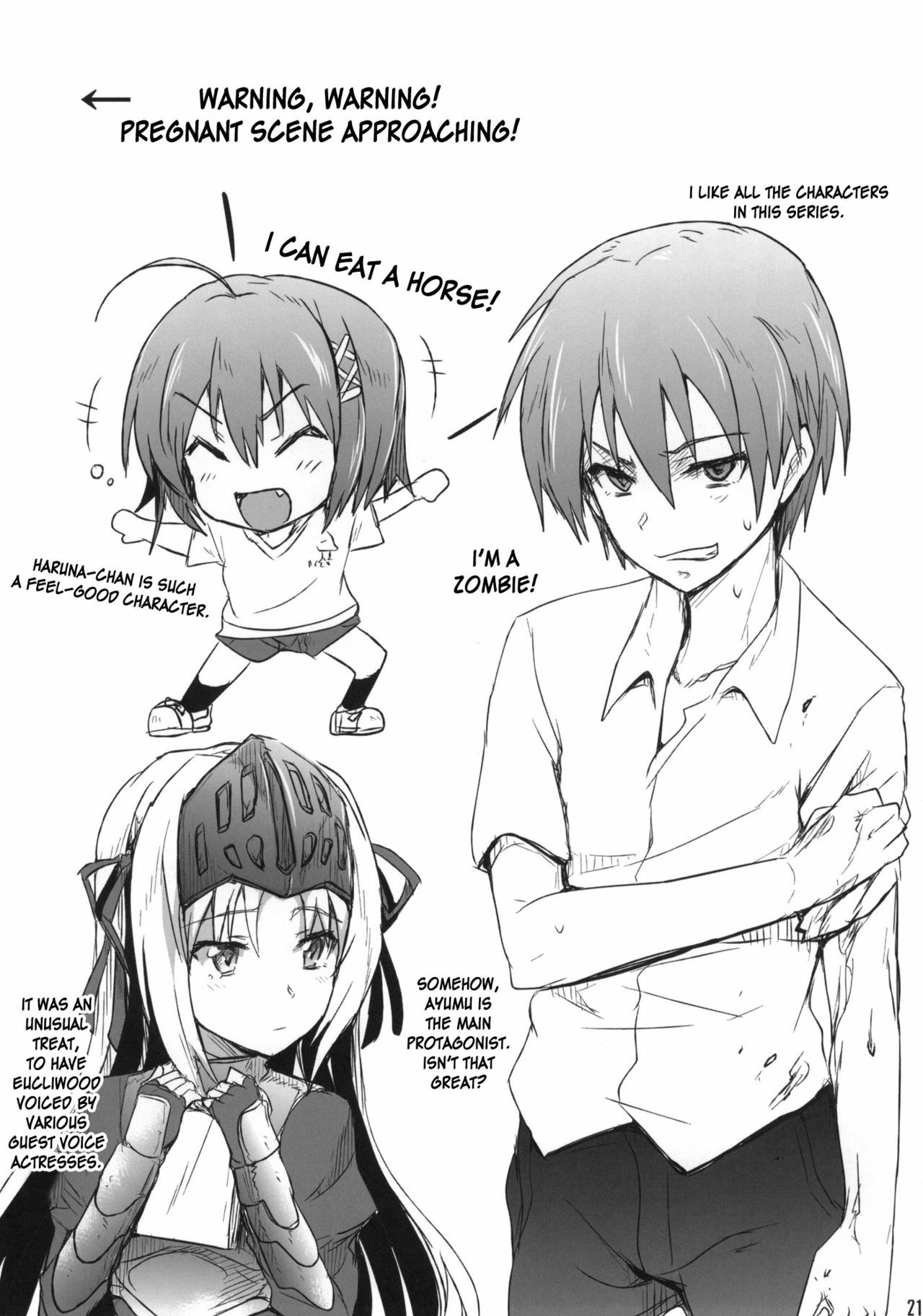 (SC52) [RIBI Dou (Higata Akatsuki)] Kusomushi Yobawari Sarenagara H Suru Hon. | A Book About Having Sex While Being Called A Piece of Shit. (Kore wa Zombie Desu ka?) [English] [desudesu] page 20 full