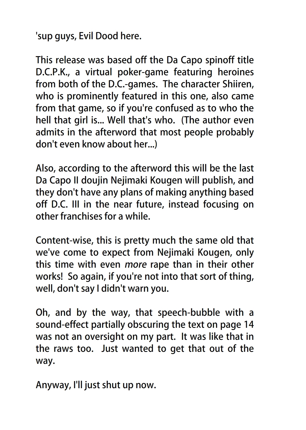 (C81) [Nejimaki Kougen (Kirisawa Tokito)] MIX P.K. (D.C.P.K. ～DaCaPoKer～) [English] [Evil Dood] page 2 full