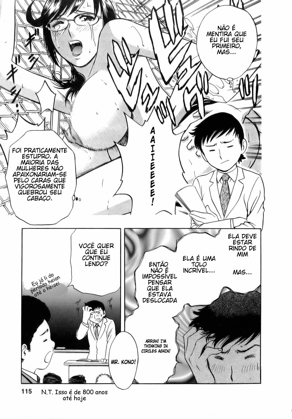 [Hidemaru] Mo-Retsu! Boin Sensei 1 [Portuguese-BR] [HentaiPie] page 115 full