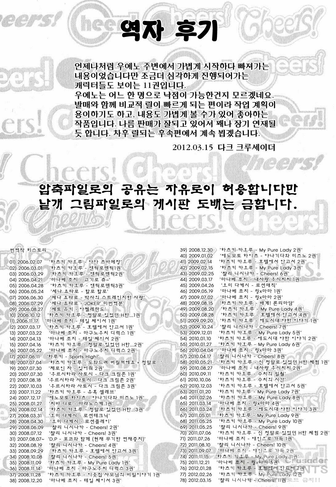 [Charlie Nishinaka] Cheers! 11 [Korean] page 176 full