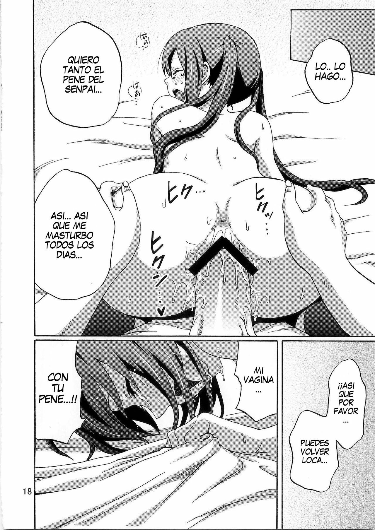 (C78) [Gyotaku (Coelacanth)] Hot Dog (K-ON!) [Spanish] =HACHInF= page 17 full