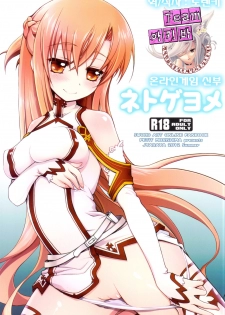 (C82) [Jyaraya (Morishima Petit)] Netoge Yome (Sword Art Online) [Korean] [Team 아키바]