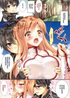 (C82) [TwinBox (Sousouman)] Himitsu no Shinkonryokou (Sword Art Online) [Chinese] [空気系★汉化] - page 3