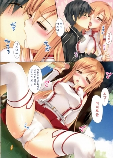 (C82) [TwinBox (Sousouman)] Himitsu no Shinkonryokou | 은밀한 신혼여행 (Sword Art Online) [Korean] [Team 아키바] - page 3