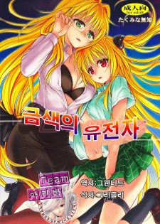(C82) [Takumi na Muchi (Takumi na Muchi)] Kiniro no Idenshi | 금색의 유전자 (To LOVE-Ru Darkness) [Korean] [Team 아키바]