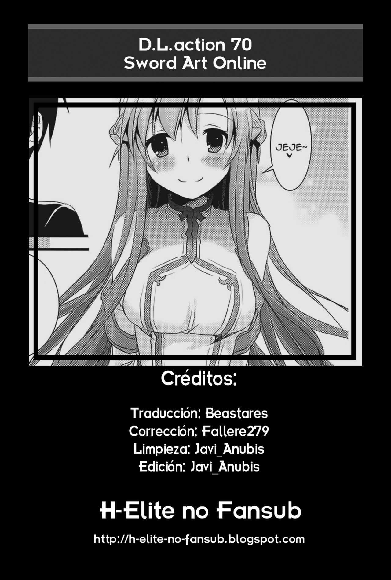 (C82) [Digital Lover (Nakajima Yuka)] D.L.action 70 (Sword Art Online) [Spanish] [H-Elite no Fansub] page 21 full