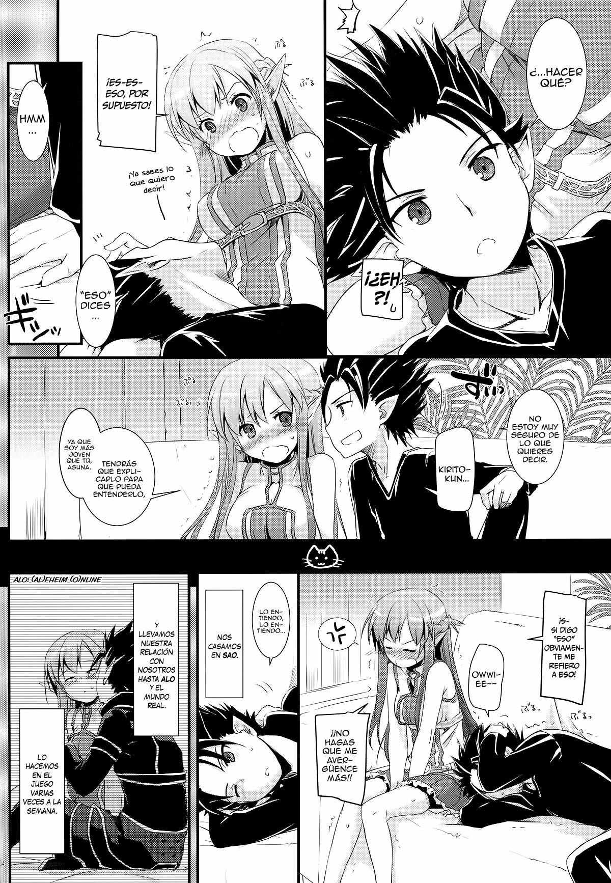 (C82) [Digital Lover (Nakajima Yuka)] D.L.action 70 (Sword Art Online) [Spanish] [H-Elite no Fansub] page 4 full